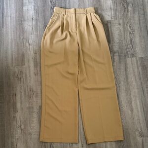 Elegant Tan Women's Trousers